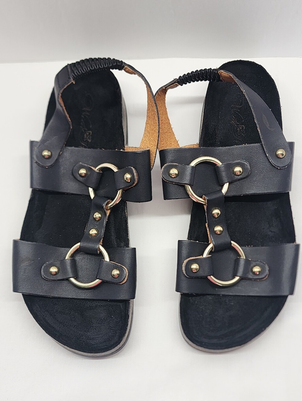Wild Rose Candice05 Cork Footbed Slingback Sandals, Size 6.5